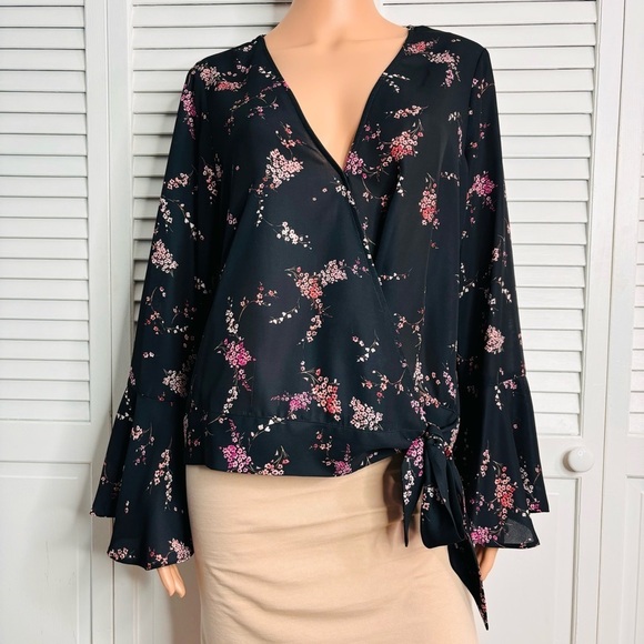 PARKER Plum Blossom Blouse Size Large - Picture 2 of 9